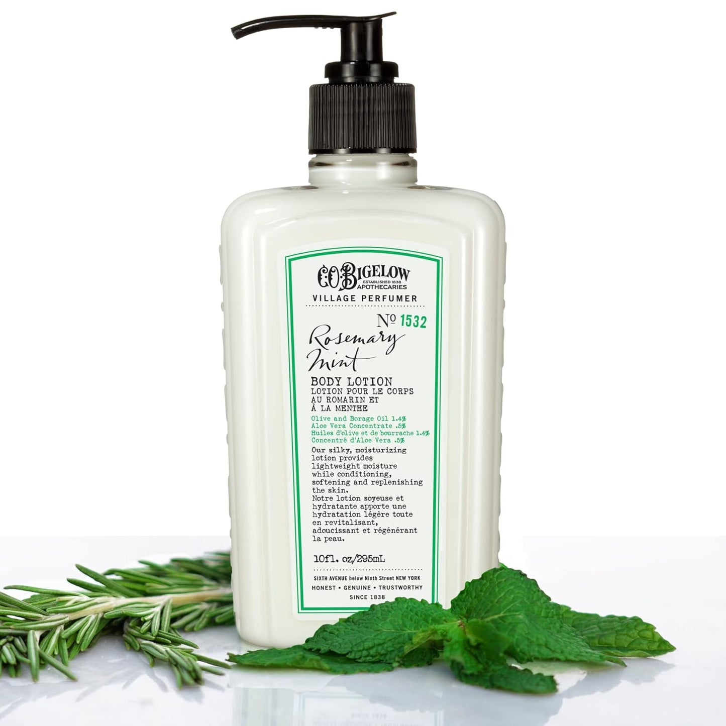 C.O. Bigelow Rosemary Mint Hand Care Gift Set - Hand Wash & Lotion | 10 Fl Oz, Moisturizing Duo