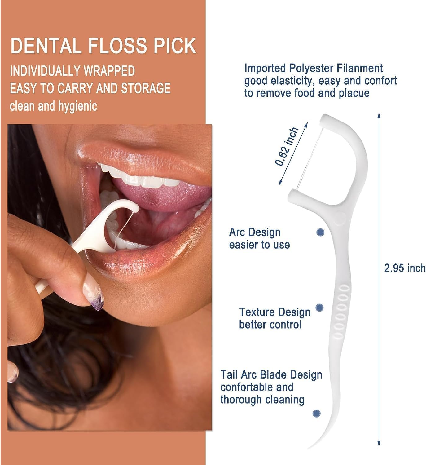Disposable Toothbrushes & Dental Floss Picks Bundle - 50 Toothbrushes + 150 Floss Picks | Individually Wrapped