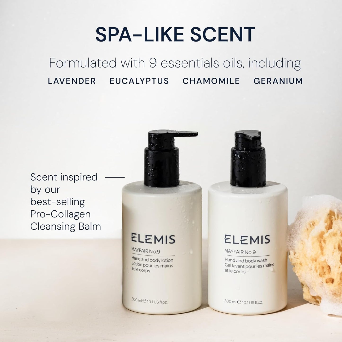 ELEMIS Mayfair No.9 Hand & Body Wash | Hydrating & Refreshing 300ml, Biodegradable & Refillable