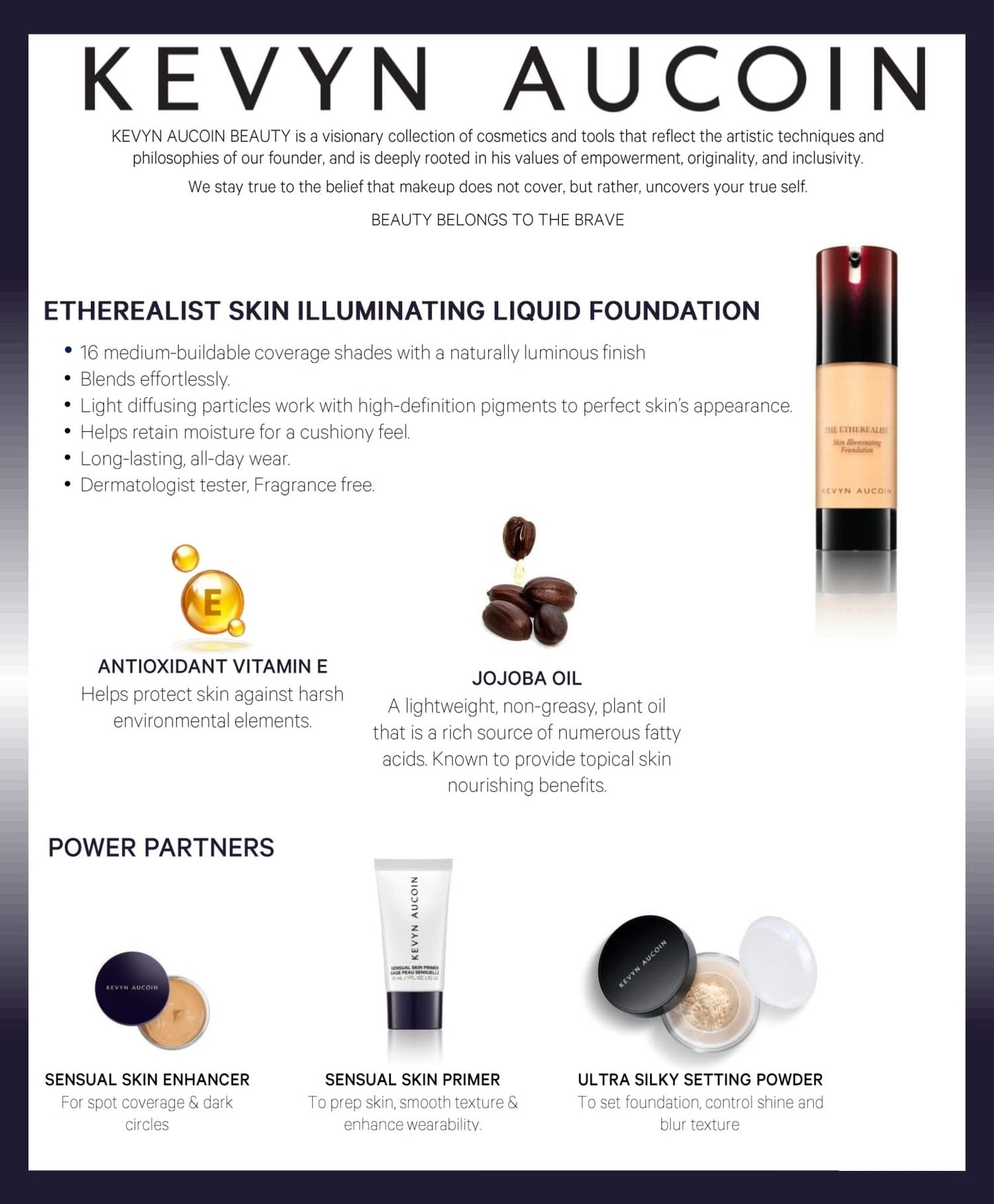 Kevyn Aucoin The Etherealist Skin Illuminating Foundation, EF 08 (Medium) shade: Comfortable, shine-free, smooth, moisturize. Medium to full coverage. Makeup artist go to. Even, bright & natural look