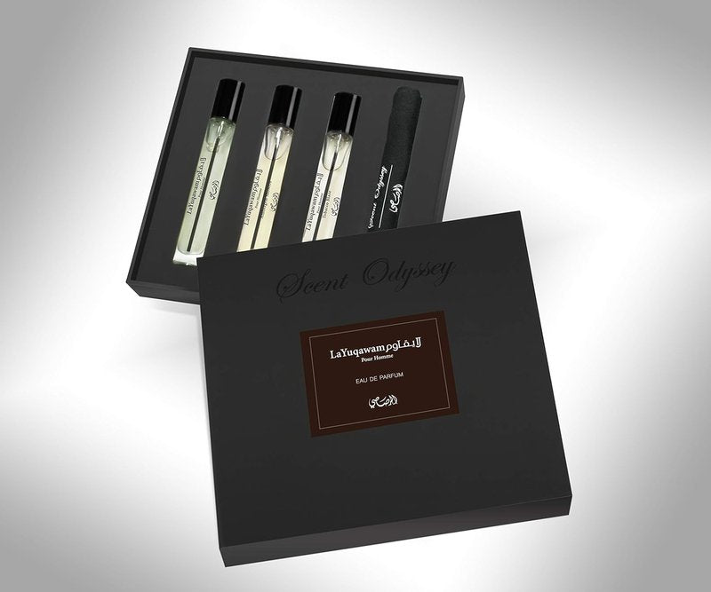 Rasasi La Yuqawam Gift Set for Men | 3-Piece EDP Collection - 0.25oz Each