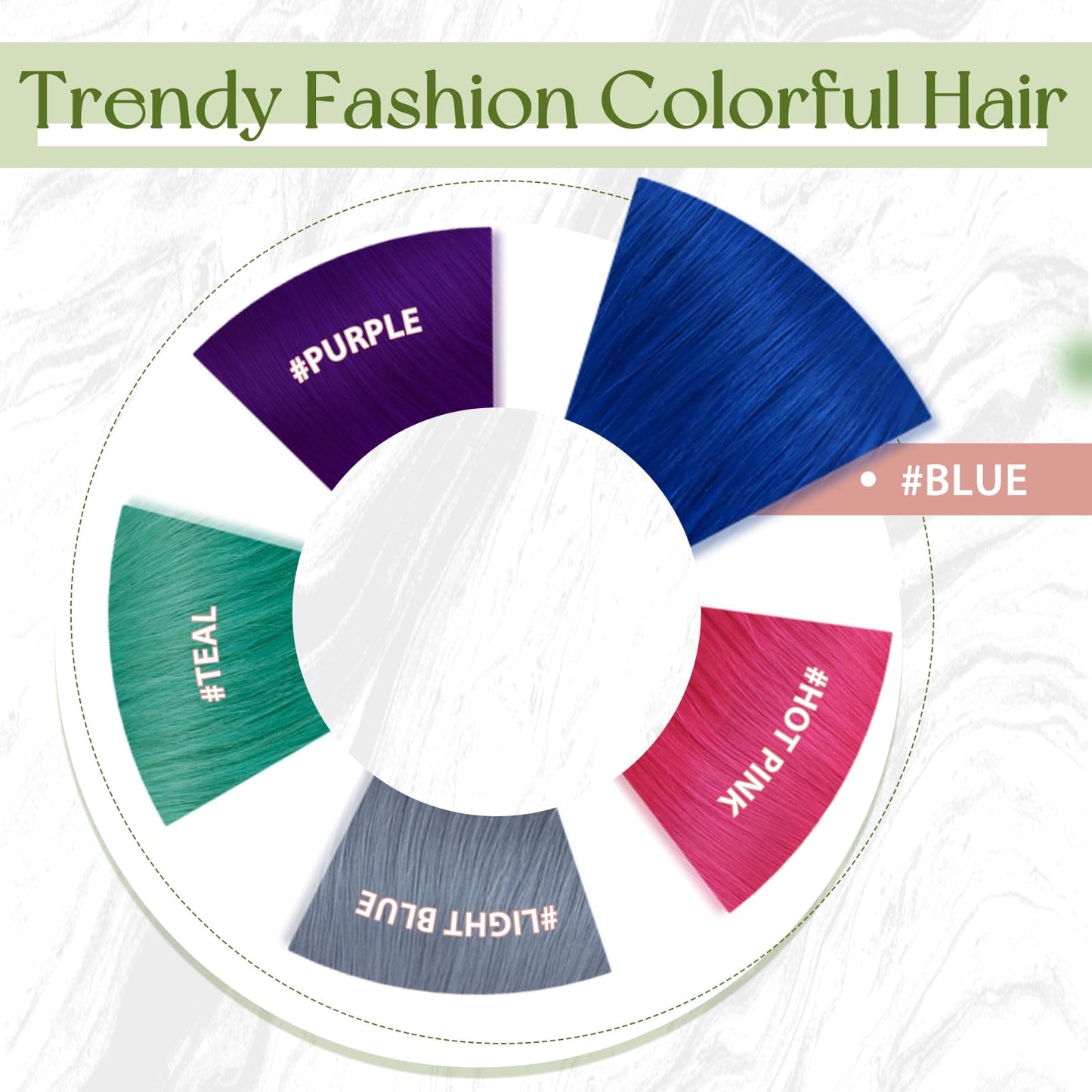 RUNATURE Micro Link Hair Extensions Human Hair Blue Micro Bead Hair Extensions Real Human Hair Blue Hair Extension Real Hair Microlink Hair Extension Remy Natural Hair for Party 14 Inch 25g 25s