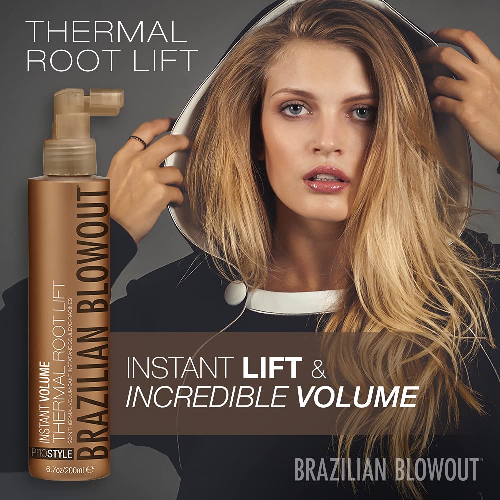 Brazilian Blowout Instant Volume Thermal Root Lift - 6.7 Oz | Hair Volume Booster