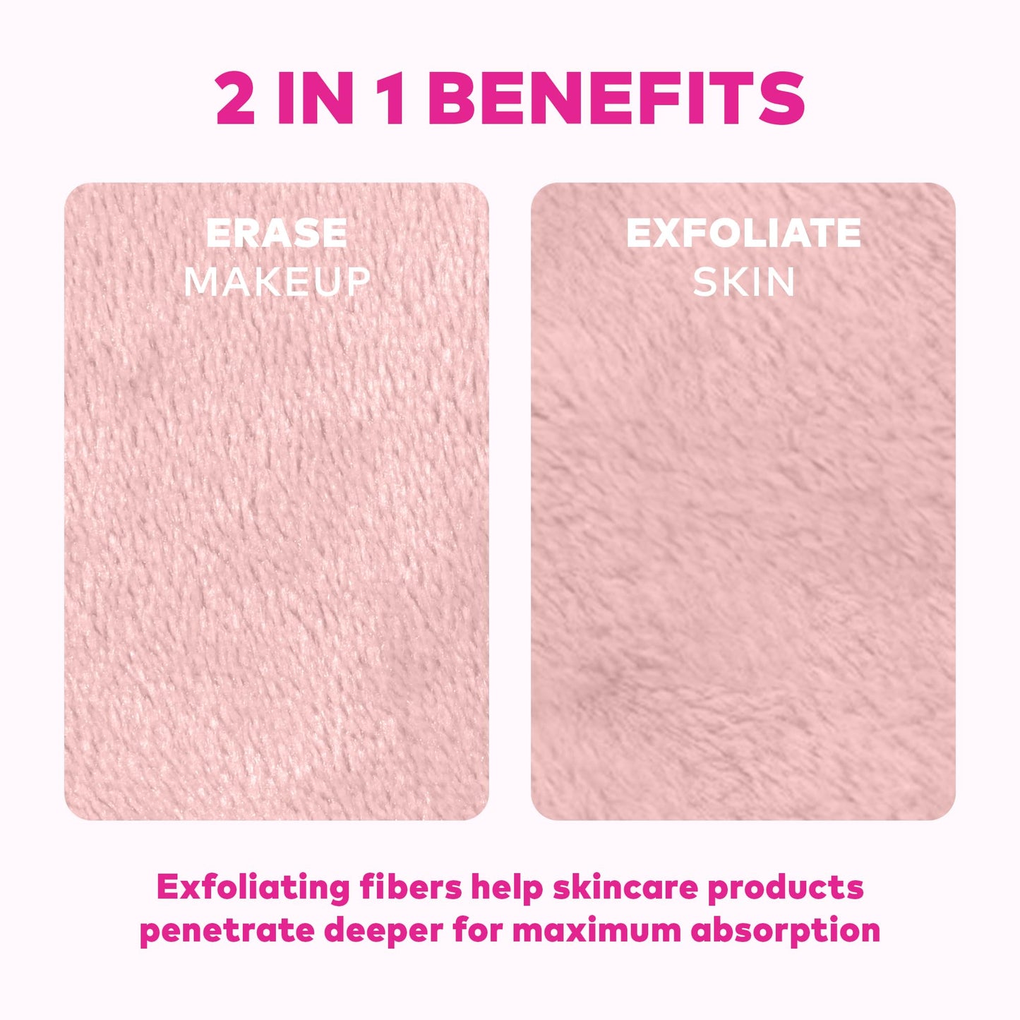 The Original MakeUp Eraser 7-Day Set, Erase All Makeup with Just Water, Including Waterproof Mascara, Eyeliner, Foundation, Lipstick, Sunscreen, and More! Cheeky Neutrals, 7ct.
