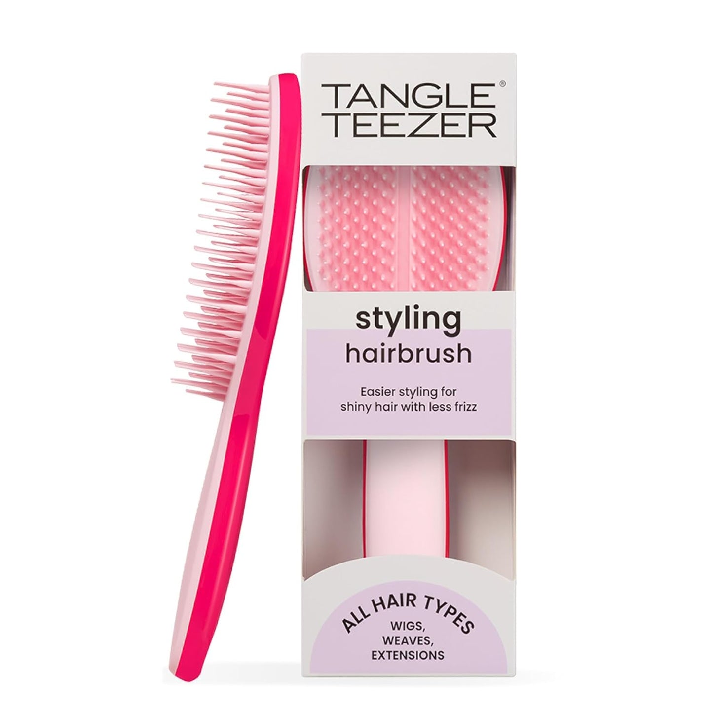 Tangle Teezer Ultimate Styler Hair Brush - Adds Volume, Texture & Shine | Sweet Pink