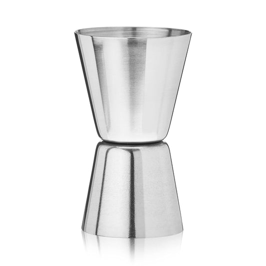 True Big Jig Cocktail Measuring Jigger for Bartending, Durable Stainless Steel Double Jiggers, Bar Tools, Home Bar Accessories 1 oz & 1.5 oz, Set of 1