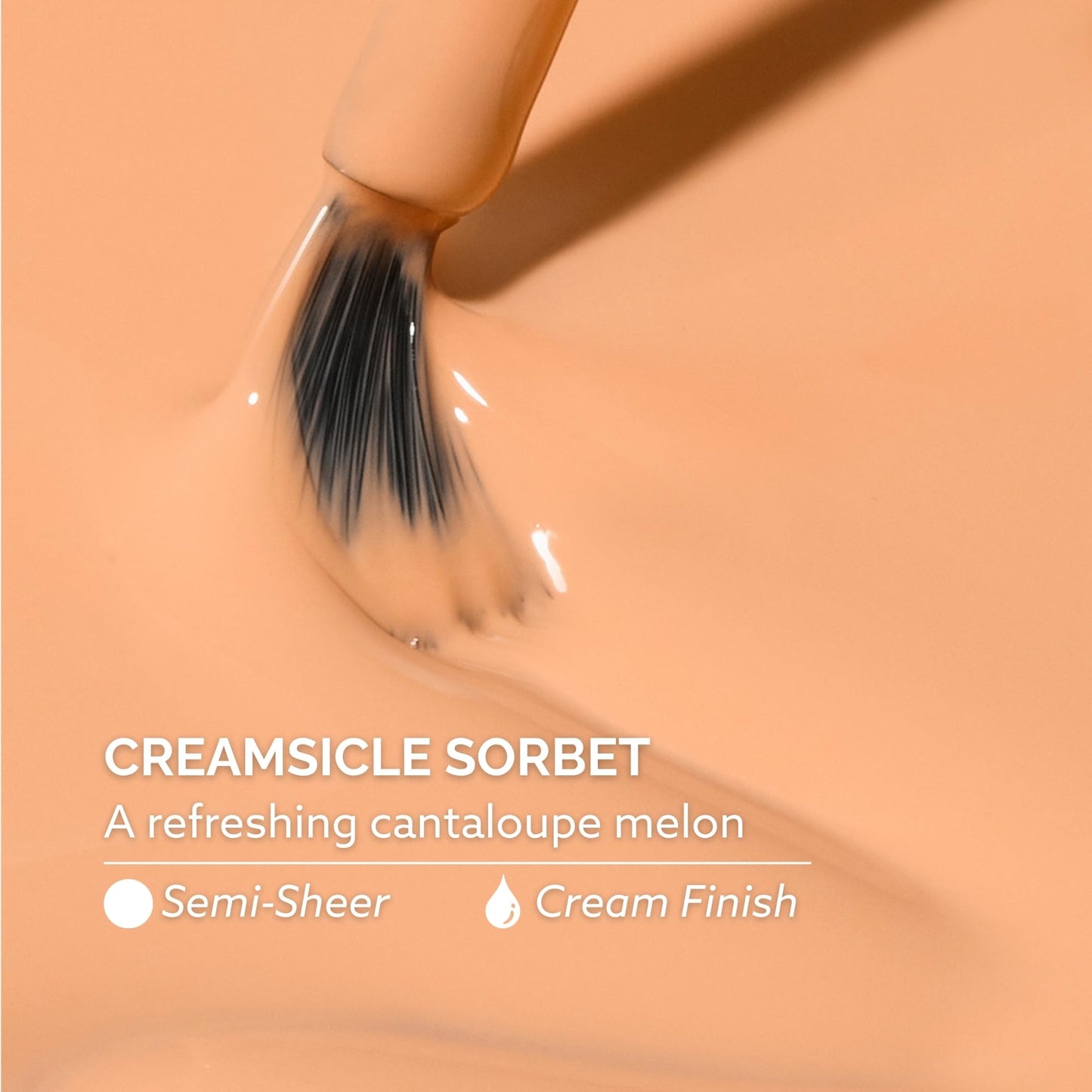 Dazzle Dry Nail Lacquer (Step 3) - Creamsicle Sorbet - A refreshing cantaloupe melon. Semi-sheer cream. (0.5 fl oz)