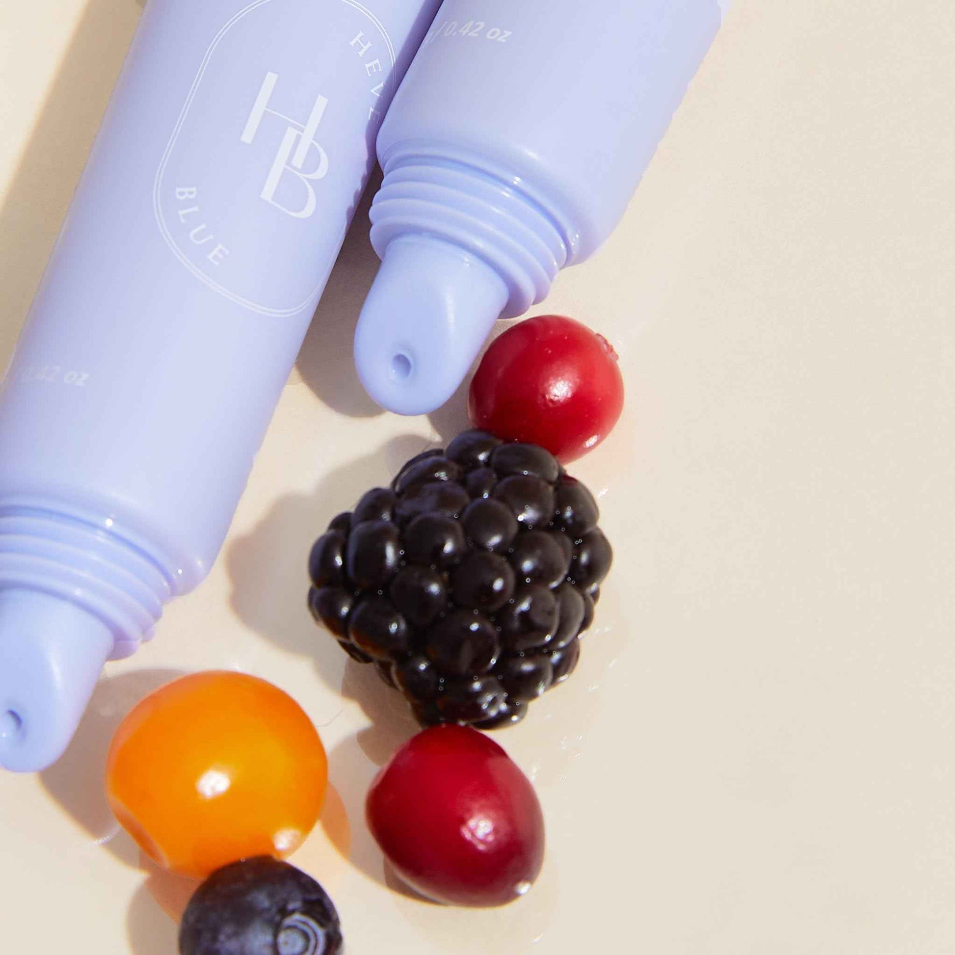 HEVEBLUE Penta Berry Panthenol Repair Lip Treatment - Lip Balm, Lip Mask, Lip Gloss, Korean Skin Care, K-Beauty, Moisturizing, Vegan, Sensitive Skin, Hypoallergenic, Lip Care