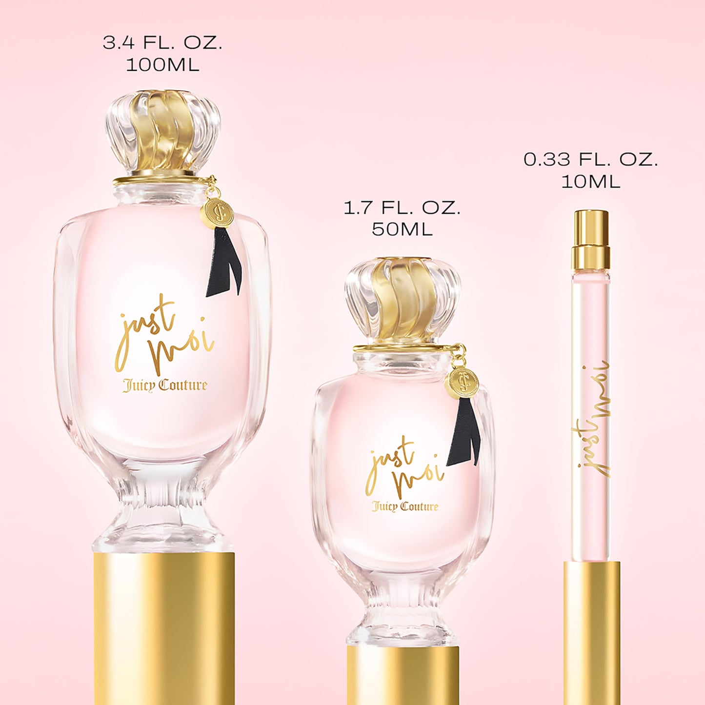 Juicy Couture Just Moi Women's Perfume - Amber Vanilla Eau de Parfum - Sweet & Confident Fragrance for Day to Evening Wear - Long-Lasting, 3.4 fl oz