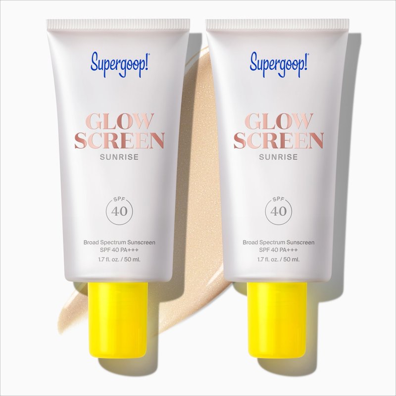 Supergoop! Glowscreen (SPF 40) - Glowy Primer + Broad Spectrum Sunscreen - Adds Instant Glow - Helps Filter Blue Light - Boosts Hydration with Hyaluronic Acid, Vitamin B5 & Niacinamide
