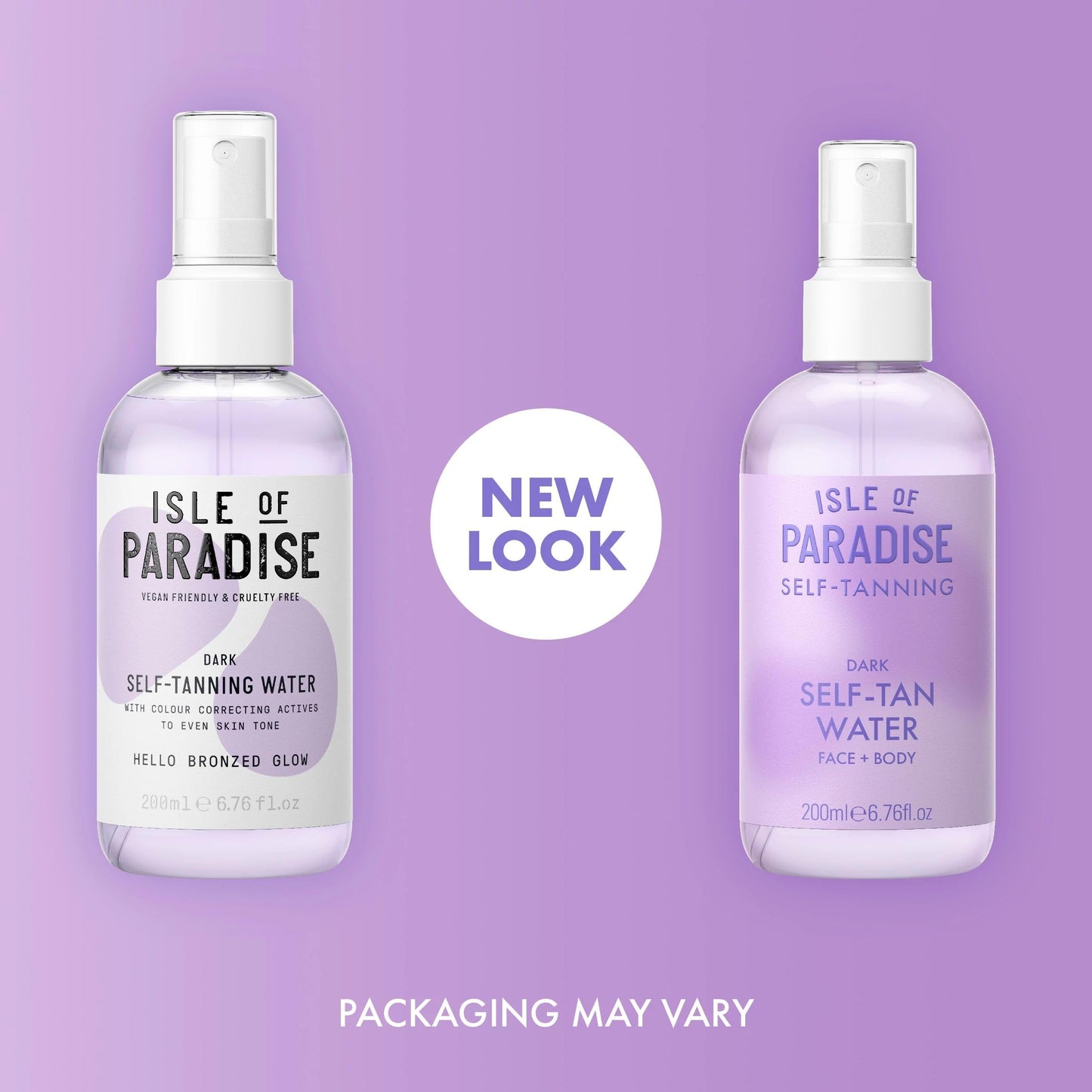 Isle of Paradise Self Tanning Water- Dark, Clear Self Tan Mist, Transfer-Proof Formula for Face & Body, Vegan & Cruelty-Free, Streak-Free Application, Non-Comedogenic 6.76 fl oz.