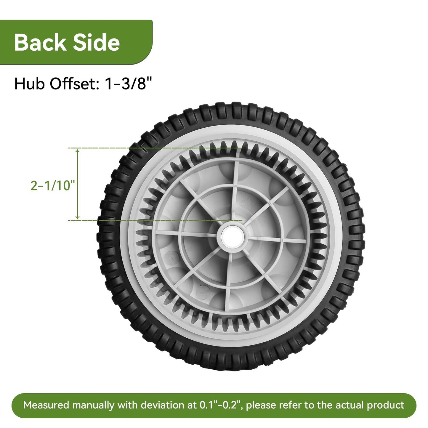 ranwin 734-04018 Front Drive Wheels Fit for Troy Bilt TB240 Mower - 8 Inch Wheels Tires for Troy Bilt Honda Tuff Cut 210 230 Craftsman Self Propelled Mower, Replace 734-04018A, 734-04018B, 2 Pack