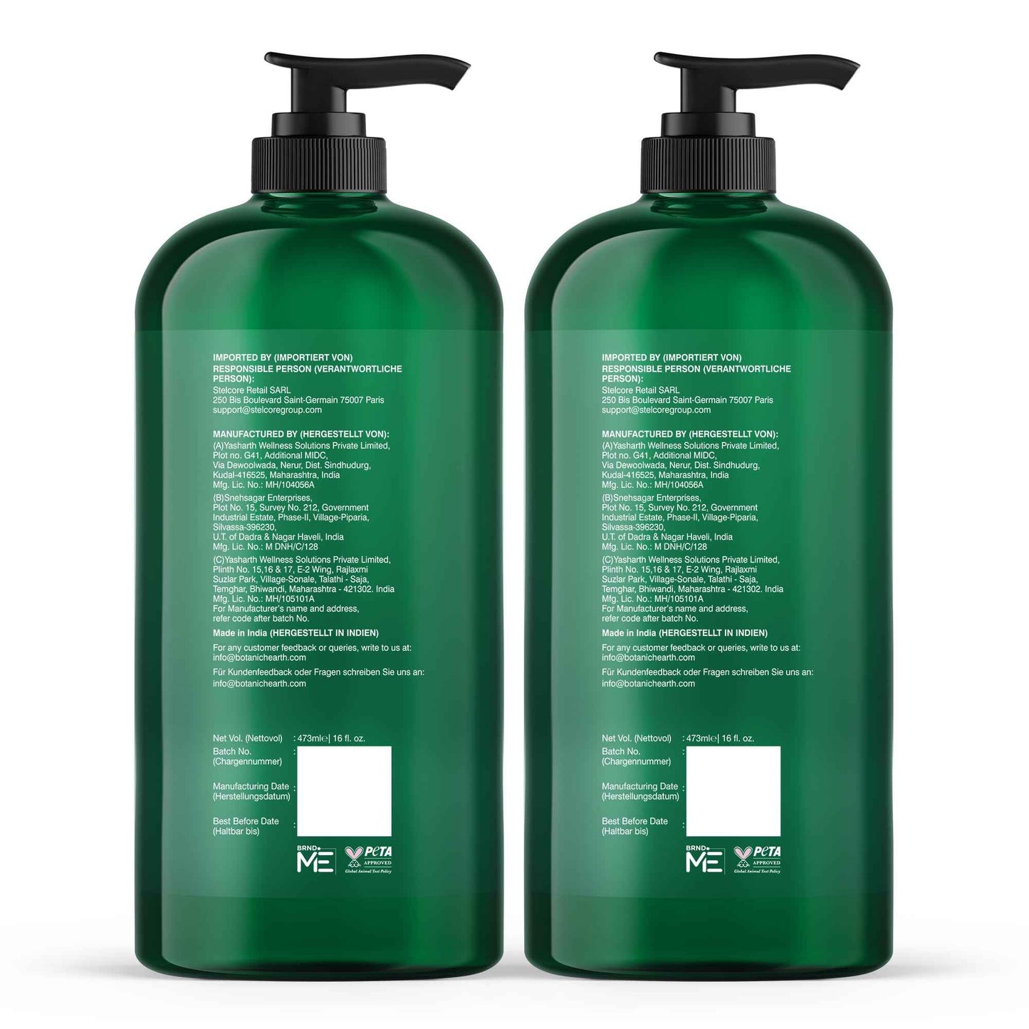Botanic Hearth Tea Tree Body Wash (Pack of 2) for Men and Women - Moisturizing Body Wash Helps Soothe the Skin - Refreshing and Hydrating Cleanser, Sulfate Free, Paraben Free - 16.9 Fl Oz each
