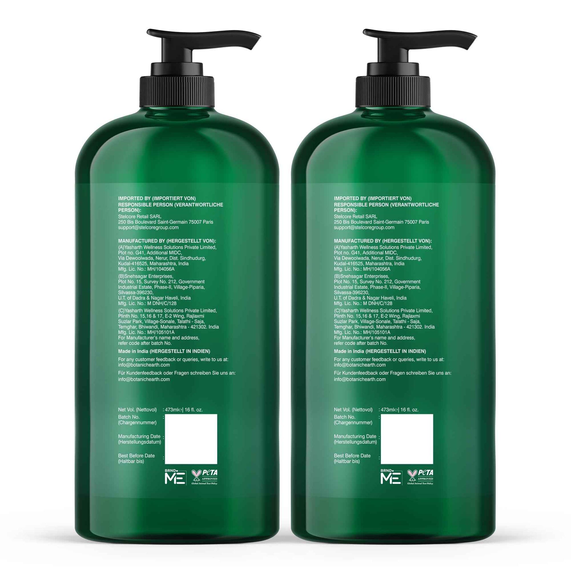 Botanic Hearth Tea Tree Body Wash (Pack of 2) for Men and Women - Moisturizing Body Wash Helps Soothe the Skin - Refreshing and Hydrating Cleanser, Sulfate Free, Paraben Free - 16.9 Fl Oz each