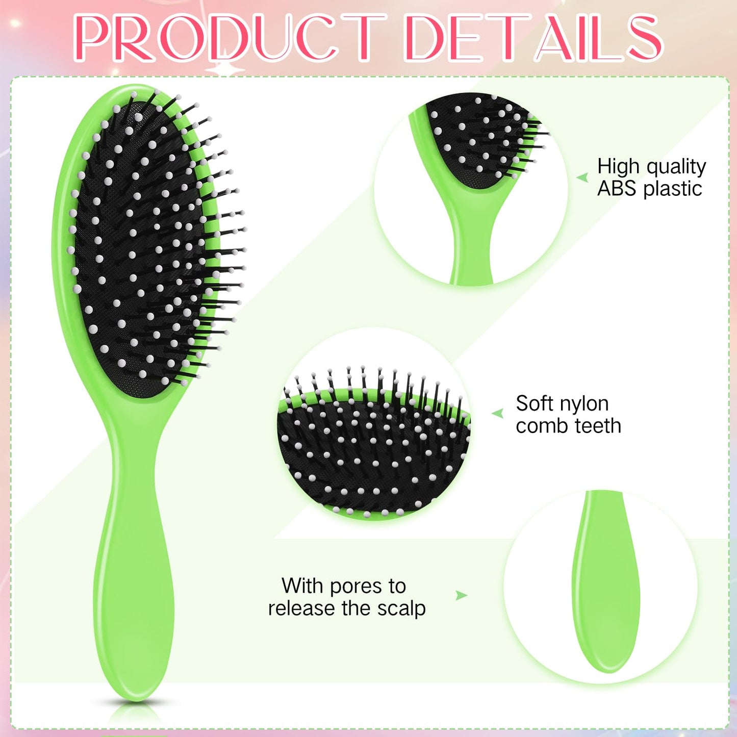 Suclain 30 Pcs Hair Brushes Bulk for Women, Travel Detangling Brush