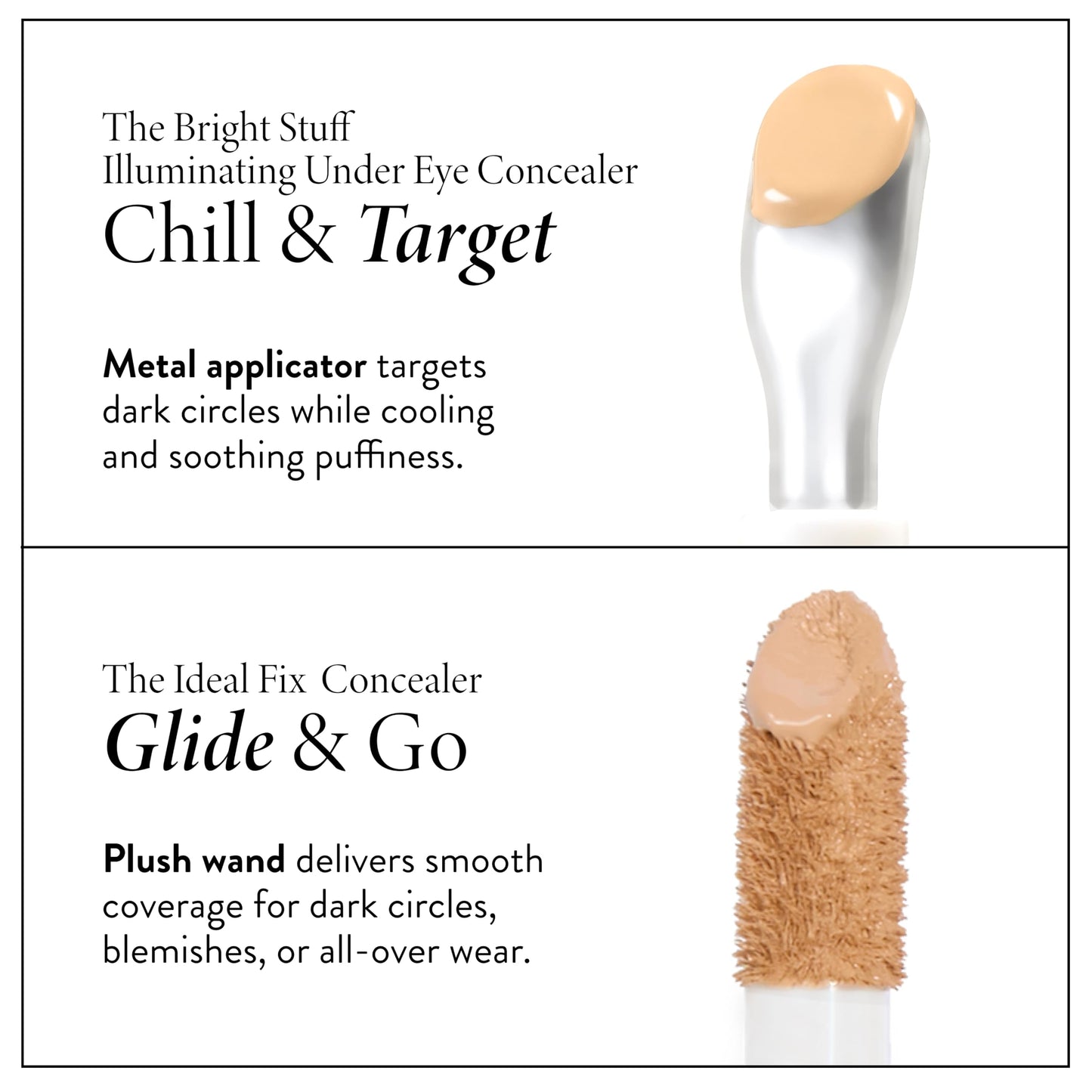 LAURA GELLER NEW YORK The Bright Stuff Illuminating Under Eye Concealer with Cooling Metal Tip - Light Coverage (02 Fair)