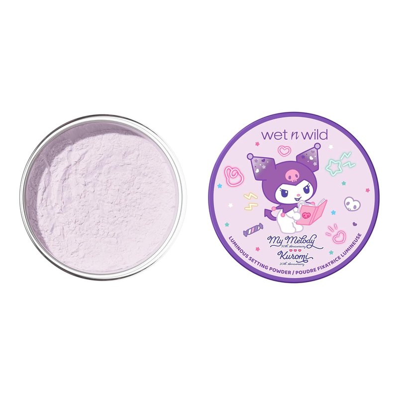 My Melody & Kuromi Luminous Loose Setting Powder - Moody Cutie | Lightweight Finish