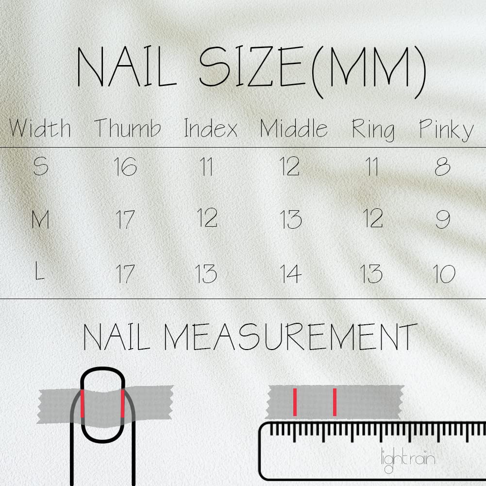 LIGHT RAIN Press on Nails Short - Sangria, 3D Luxury Reusable Seven Layers Gel UV Finish False Nails, Handmade Nail Art with Design by Licensed Manicurist, Short Square Shape, Medium Size