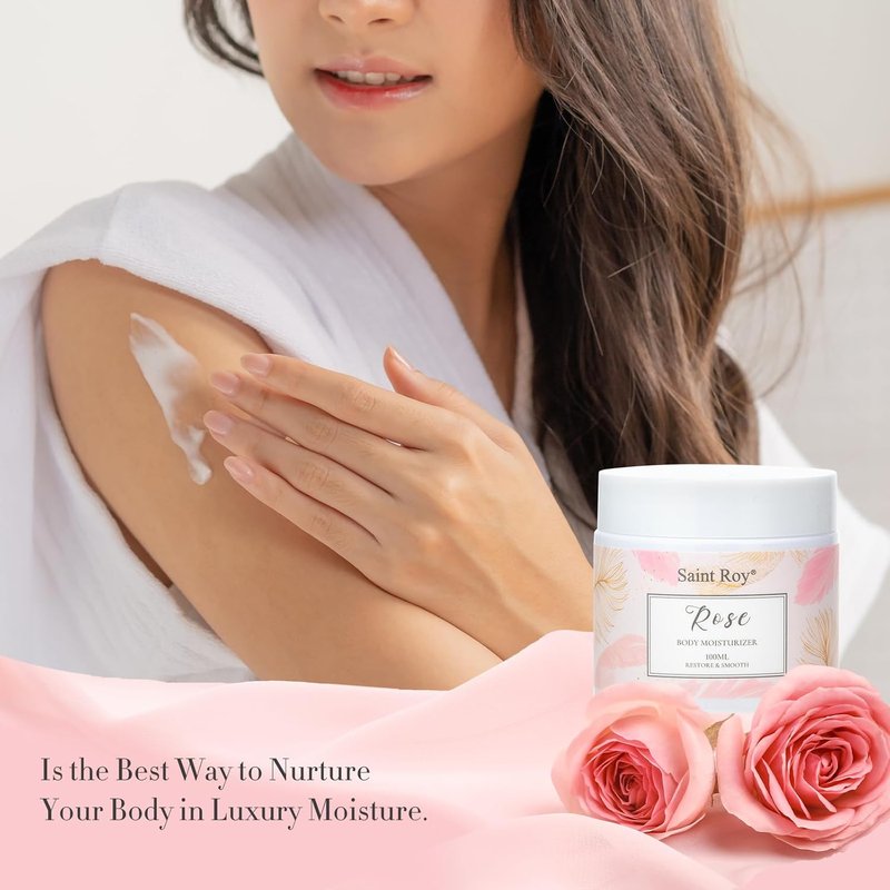 Spa Gift Set for Women - Self-Care Rose Bath & Body Kit | Includes Body Wash, Clay Mask & Essential Oil