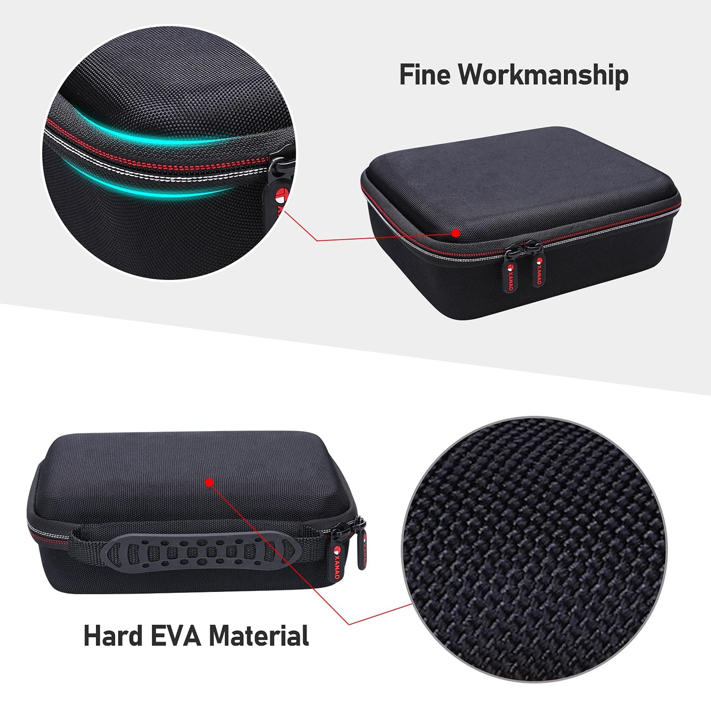 XANAD Case for Wahl Professional 5-Star Cordless Magic Clip #8148 Clippers - Carrying Organizer Storage Bag