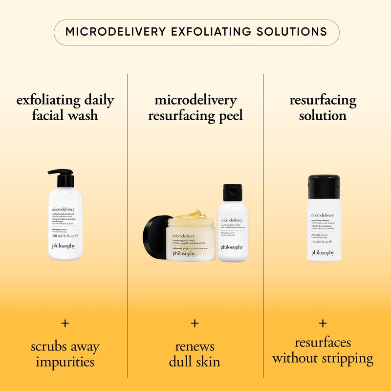 philosophy microdelivery exfoliating daily facial wash - with fine grain desert earth & gentle amino acids - scrubs away impurities & dead skin cells to alleviate dryness and rough texture