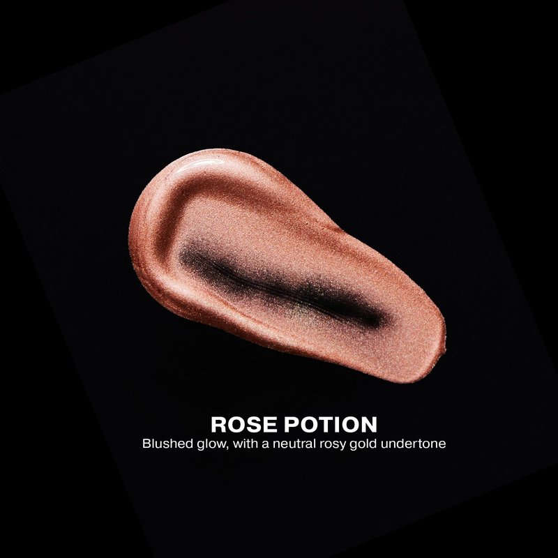ICONIC LONDON Rollaway Glow | Liquid Highlighter for a Radiant Glow, Cruelty-Free, Vegan Makeup (Rose Potion) 0.27 Fl oz