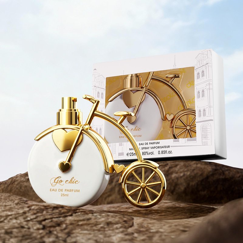 Bicycle Design Natural White Perfume Eau de Parfum Spray for Women, Fruity, Floral & Woody Fragrance Notes, 0.85 fl.oz | 25 ml