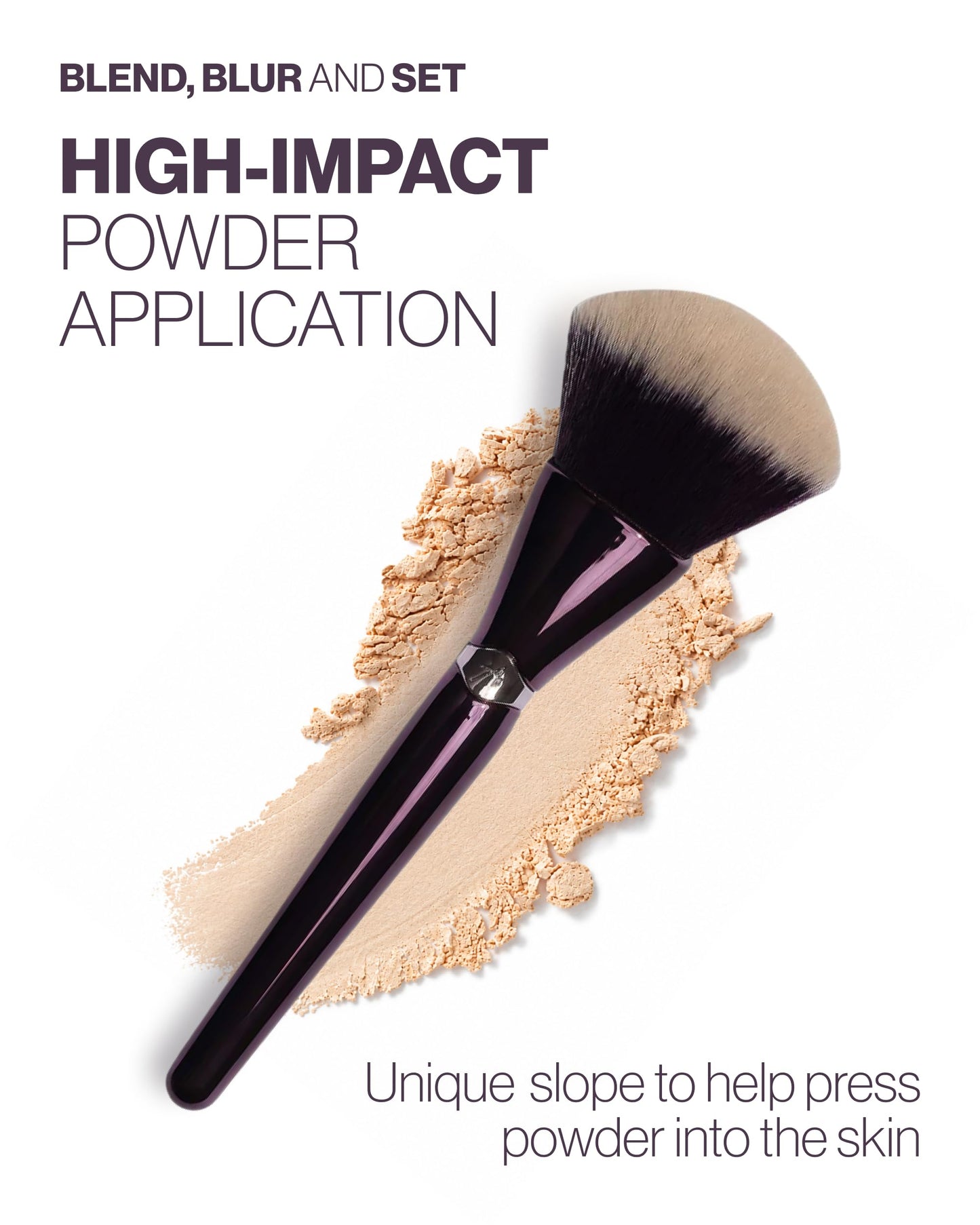 Anisa Beauty Multi-Powder Brush | Large Makeup Brush for Setting Powder, Blush, Bronzer and Foundation | Soft Vegan & Cruelty Free Fibers for Blurring and Finishing