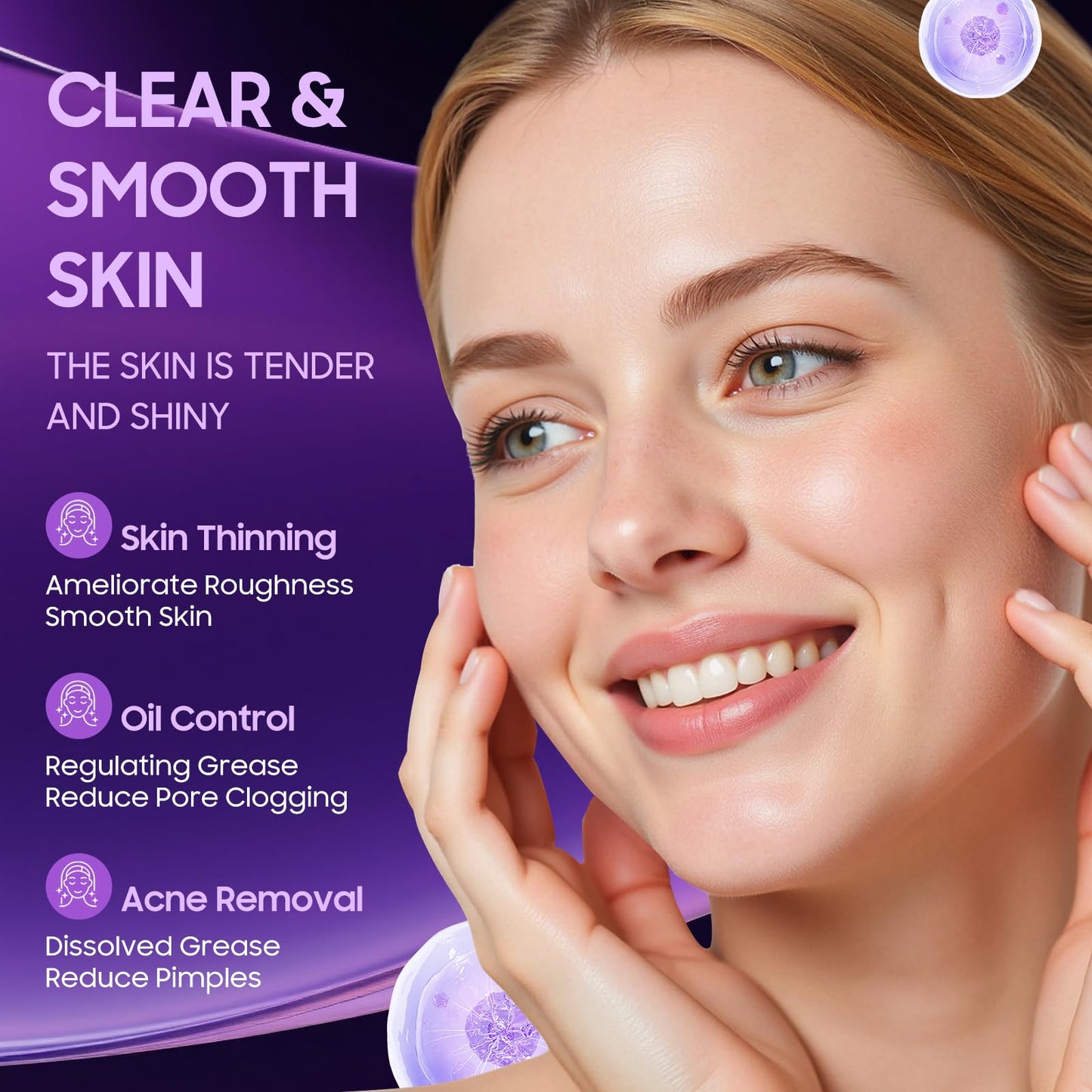 AHA 30% + BHA 2% Exfoliating Serum, Unclogs Pores, Brightens & Oil Control
