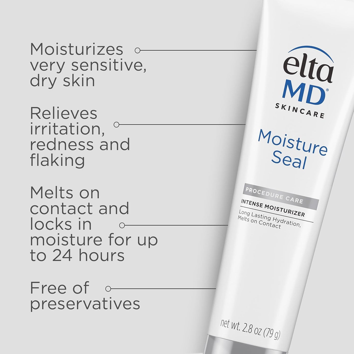 EltaMD Moisture Seal - Intense Hydrating Moisturizer for Dry, Sensitive Skin | 2.8 oz Tube