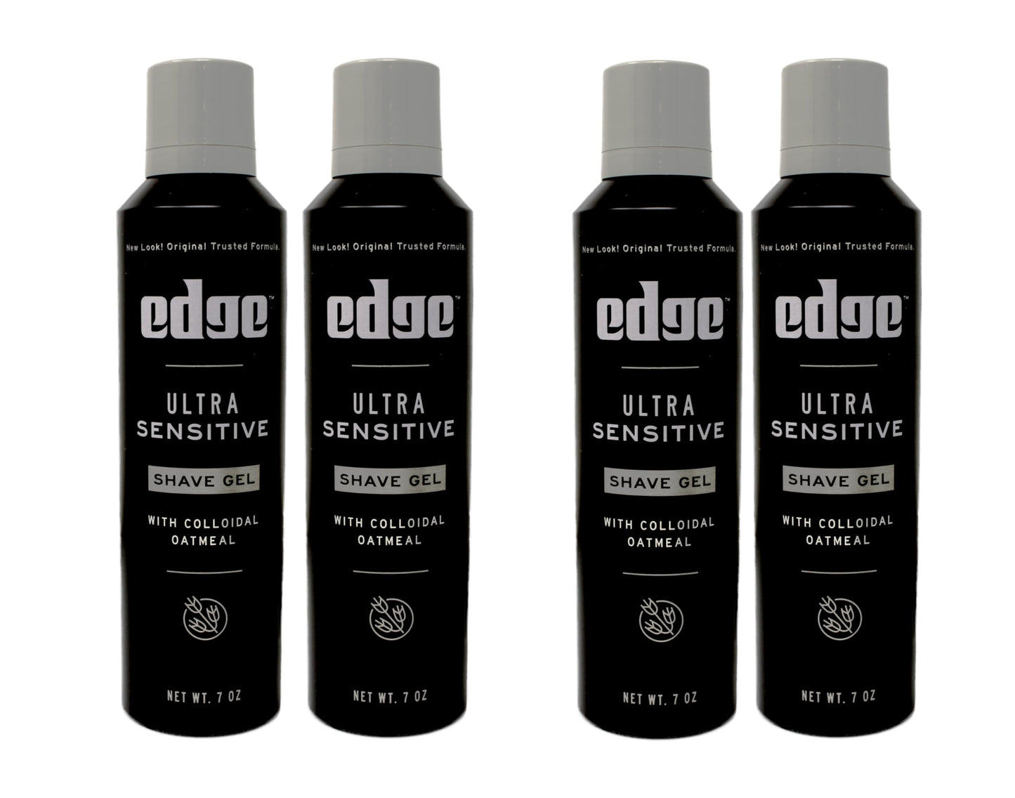 Edge Shave Gel Ultra Sensitive, Fragrance Free 7 oz ( Pack of 4)