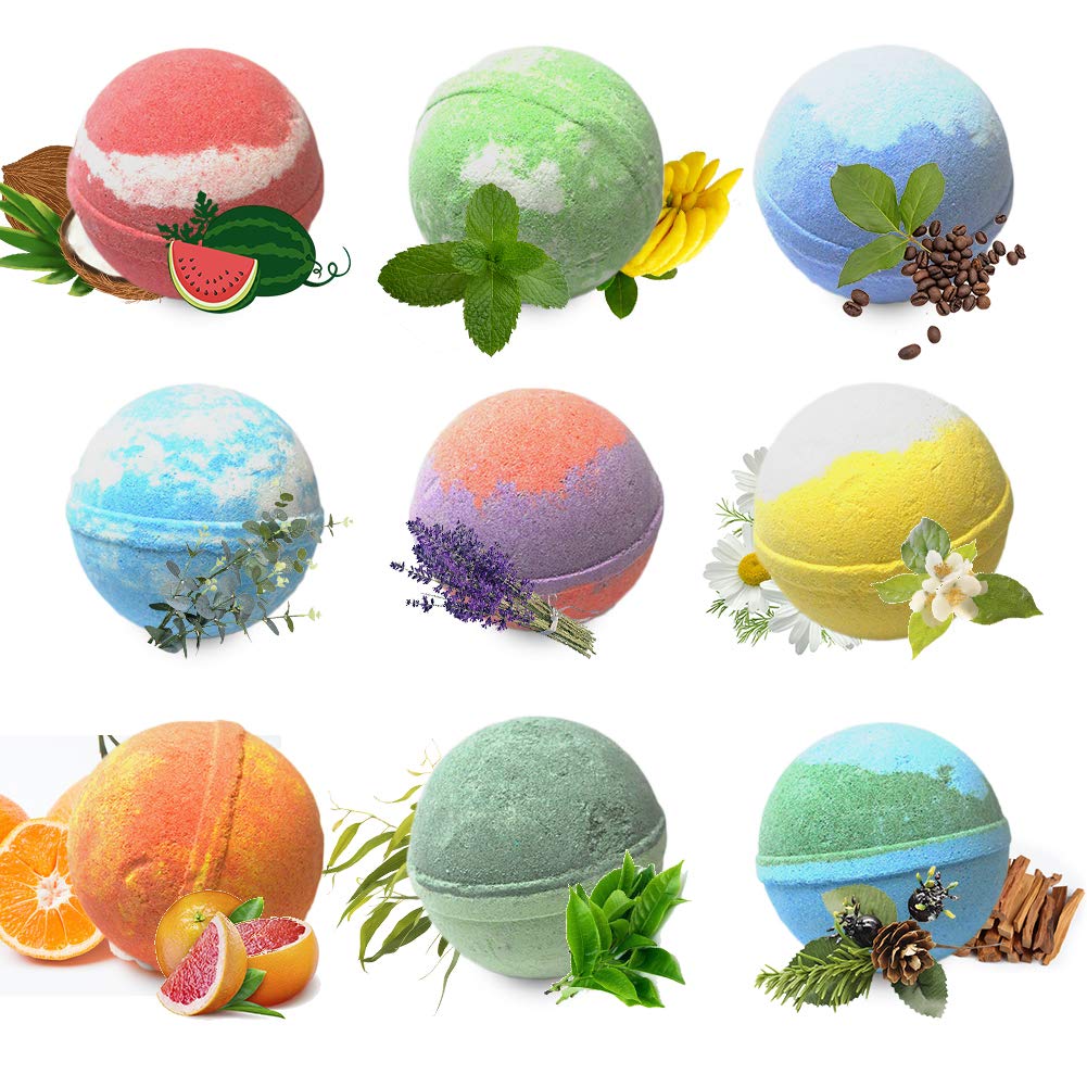 Bath Bomb Gift Sets for Men. 24 Therapeutic Aromatherapy Mens Bath Bombs. Best Gift for Dad and Fathers Day Gift Sets