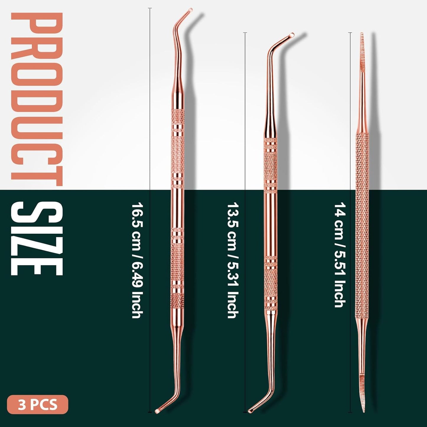 Teenitor Pedicure Tools for Feet, Toenail File and Lifters, Upgraded Professional Surgical Safe Ingrown Toenail Treatment Ingrown Toenail Removal Kit Ingrown Toenail Tool