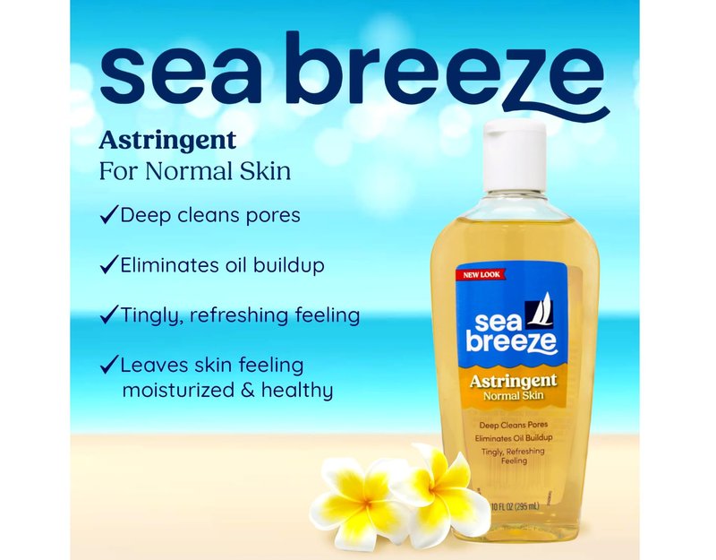 Sea Breeze Astringent, Normal Skin, Deep Cleans Pores, 10 oz (Pack of 6)