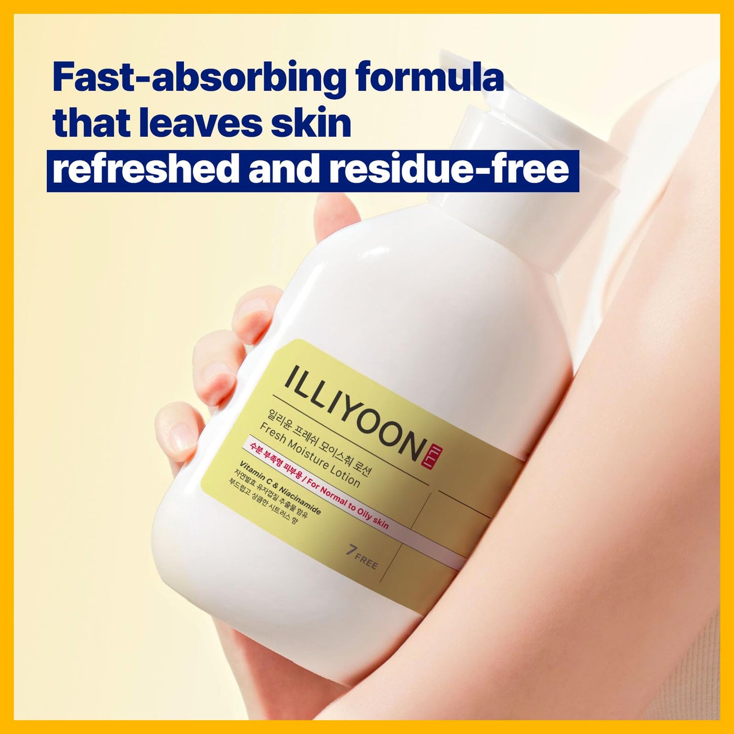 Illiyoon Fresh Moisture Lotion | High Moisturizing Effect For Damaged and Rough Skin, Fast absorbing, 24hr lasting hydration, Vitamin C, Korean Skincare, 11.83 fl.oz.