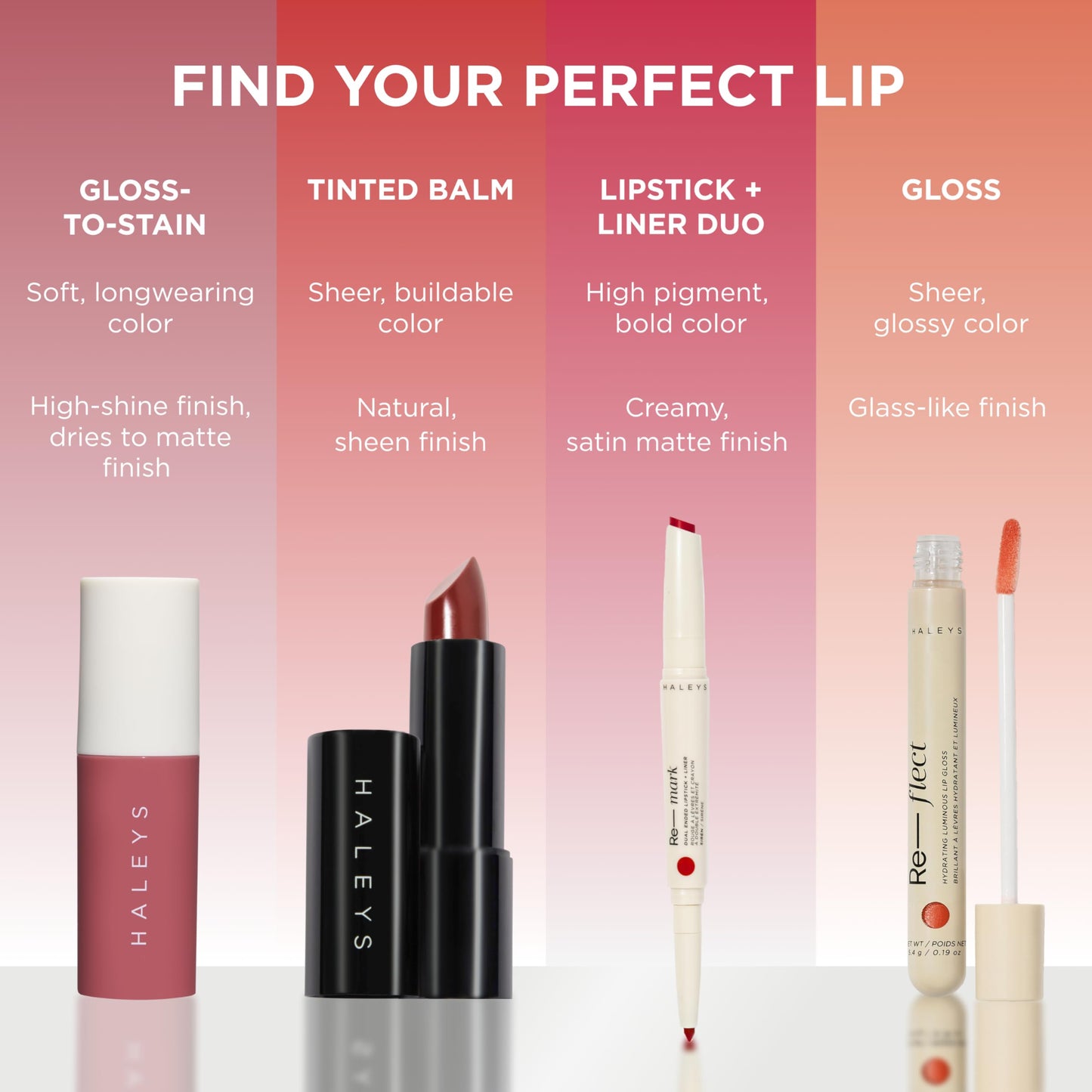 HALEYS Re-dew Lip Gloss to Tint - Hydrating Kiss-Proof Formula with Vegan Squalane & Vitamin E - Lightweight Transfer-Proof Hybrid for Soft Color, Cushiony Moisture & All-Day Wear (Flirt)