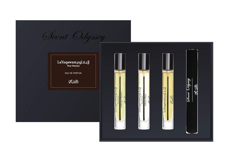 Rasasi La Yuqawam Gift Set for Men | 3-Piece EDP Collection - 0.25oz Each