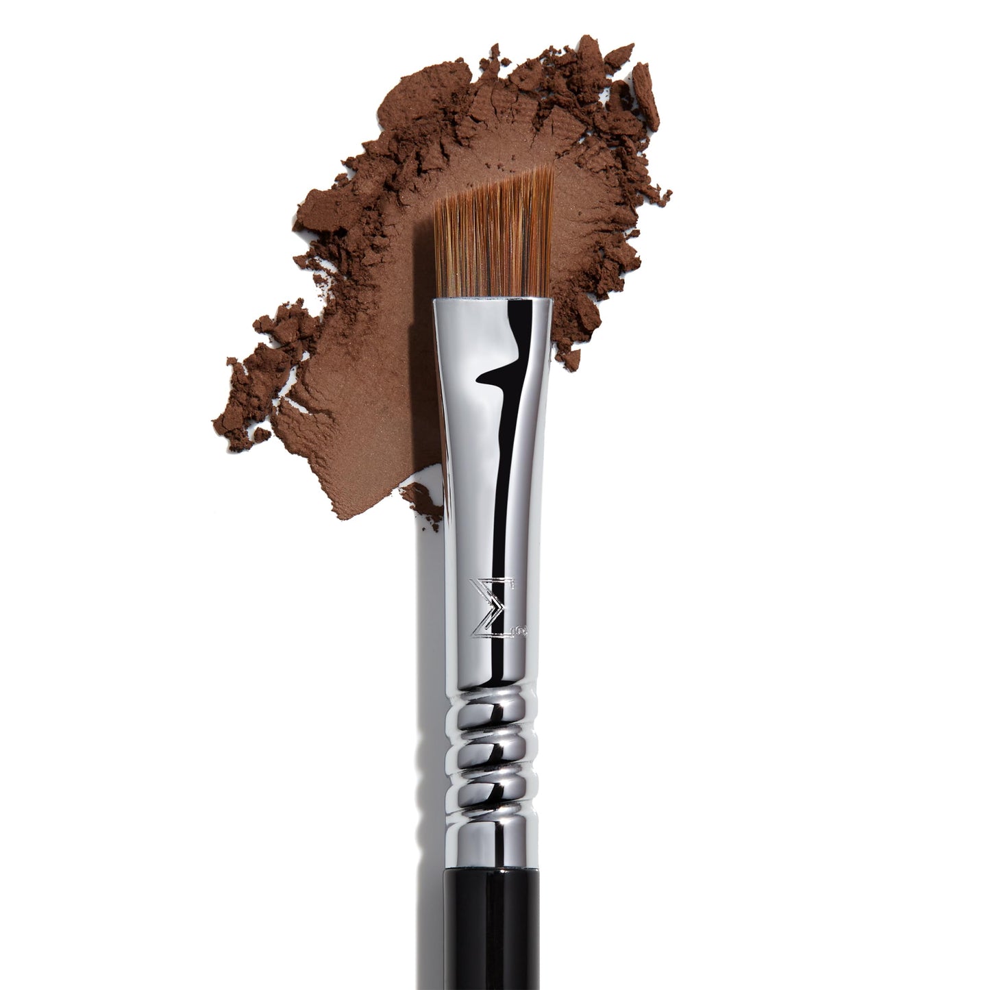 Sigma Beauty E75 Angled Brow Makeup Brush - Angled Brow Brush for Gel or Powder Products - Define & Shape Eyebrows