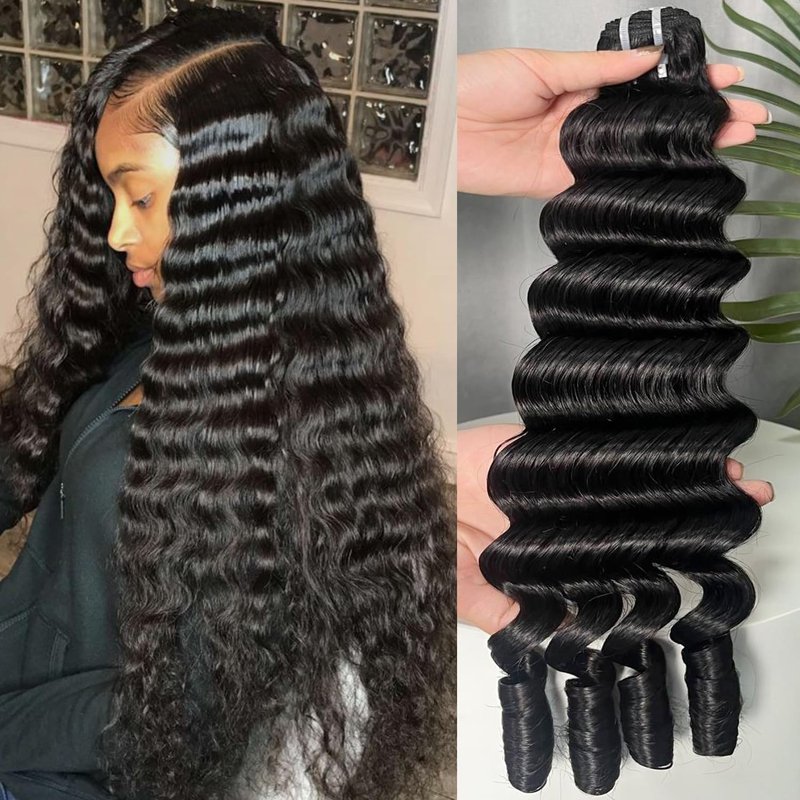 Lemoda 5x5 HD Lace Closure Burmese Loose Deep Wave Curly HD Transparent Lace Frontal Closure 16Inch 100% Virgin Human Hair Lace Frontal Closure Free Part Natural Black