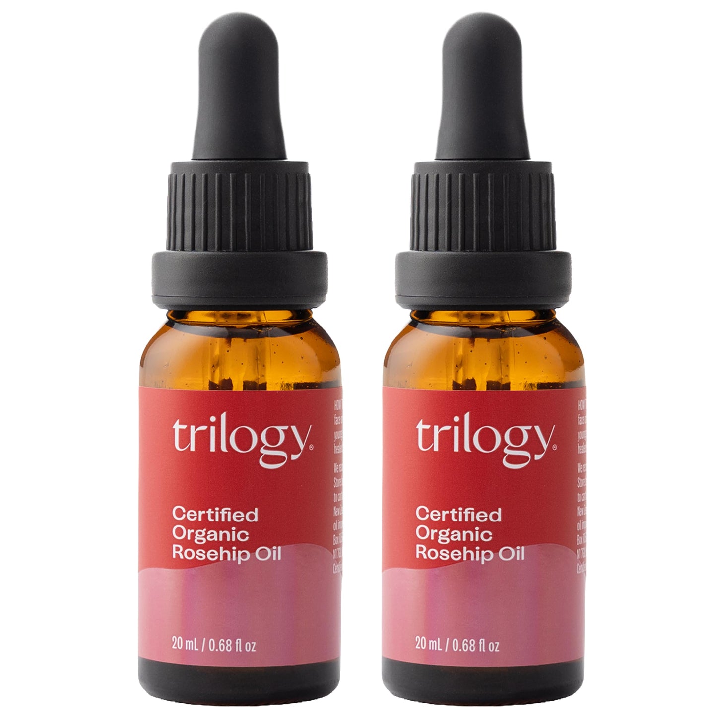 Trilogy Certified Organic Rosehip Oil Duo, 0.68 Fl Oz Each