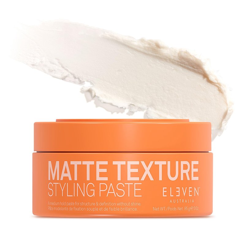 ELEVEN AUSTRALIA Matte Texture Styling Paste - Hair Clay for Men and Women, Lanolin Wax, Beeswax, & Argan Oil Blend, Natural Molding with a Texturizing Finish, Ideal for Short Hair - 3 oz