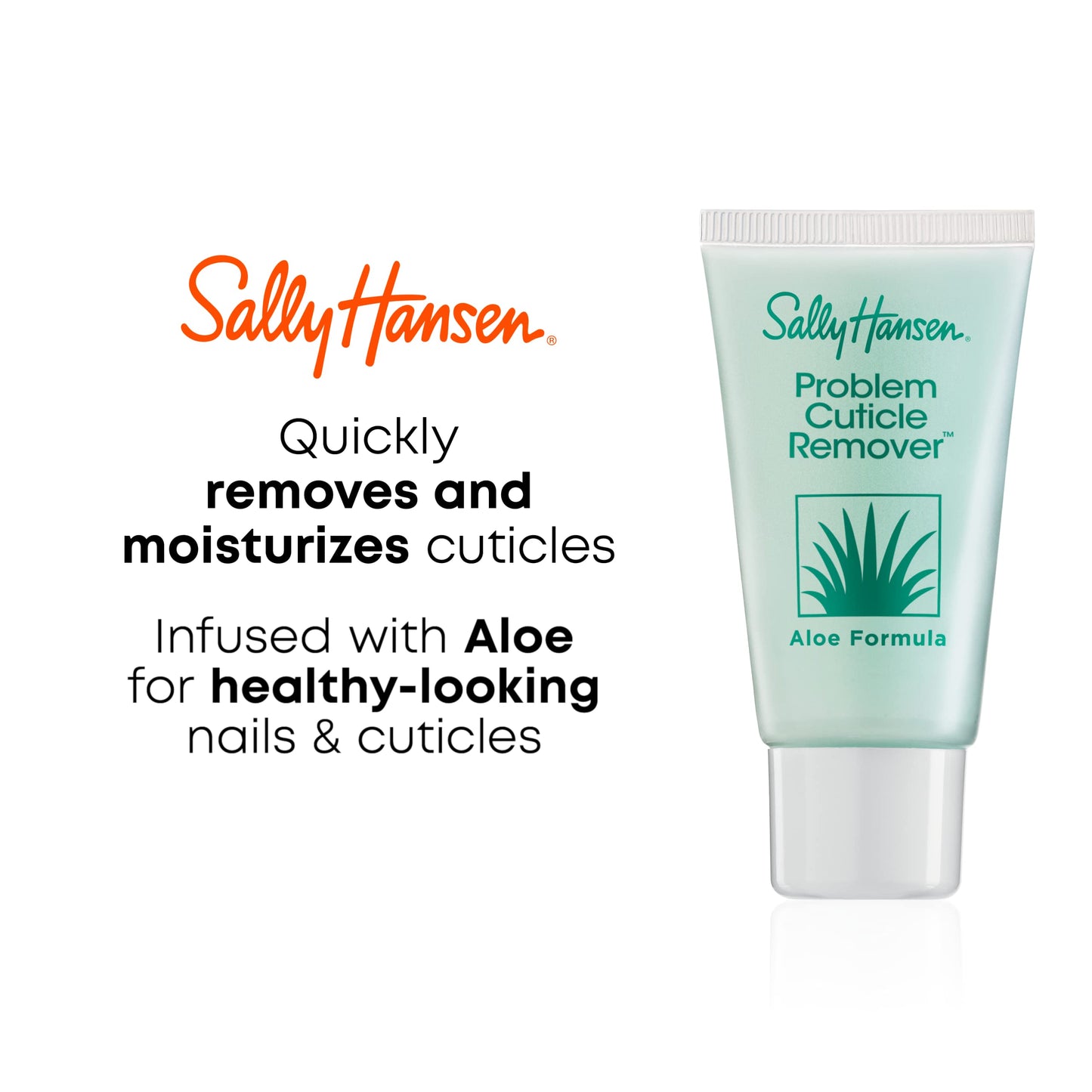 Sally Hansen Nail Treatment Problem Cuticle Remover™ | Eliminates Thick & Overgrown Cuticles | pH-Balanced Formula Infused with Aloe Vera-| Gently Soothes & Conditions Cuticles,(Pack of 2)