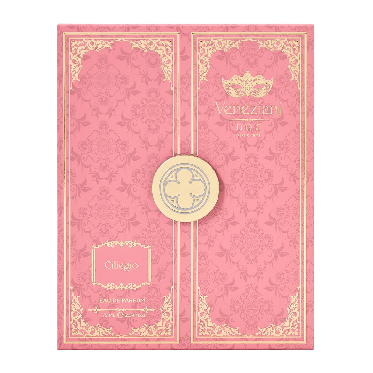 Veneziani Ciliegio - Italian Eau de Parfum - Long Lasting Perfumes for Women - Notes of Whiskey, Cinnamon, Vetiver and Vanilla Perfume - 2.5 oz