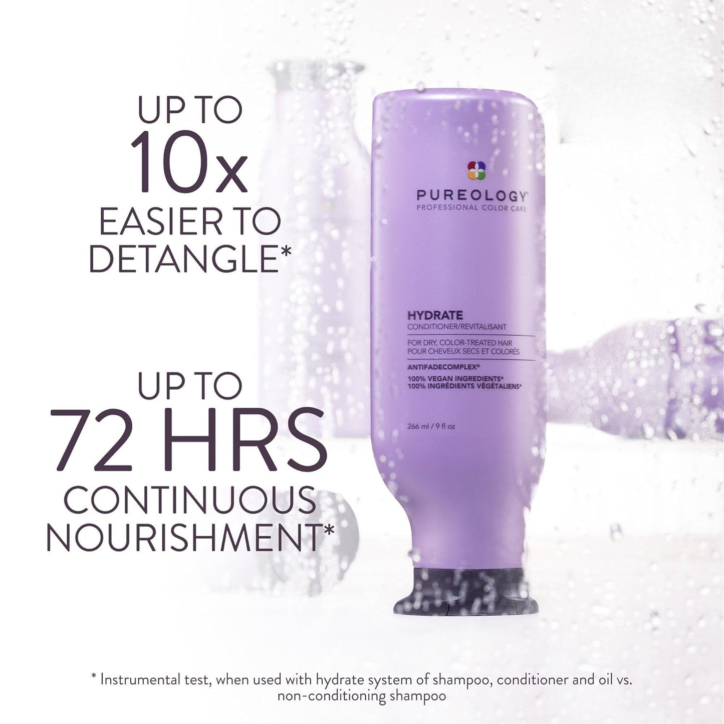 Pureology Hydrate Conditioner - Nourishing Formula for Dry & Color-Treated Hair | Vegan Moisture Restoration