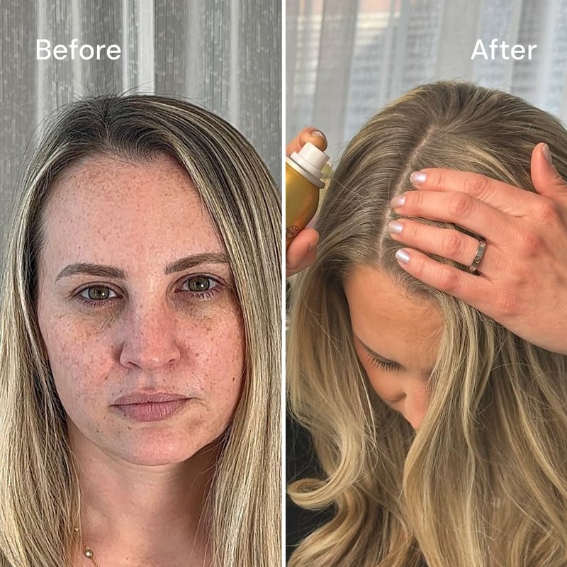 Root Touch Up Spray - Temporary Hair Color for Gray Roots & Thinning Hair - Salon-Quality, Transfer-Resistant | Light Blonde, 4 oz