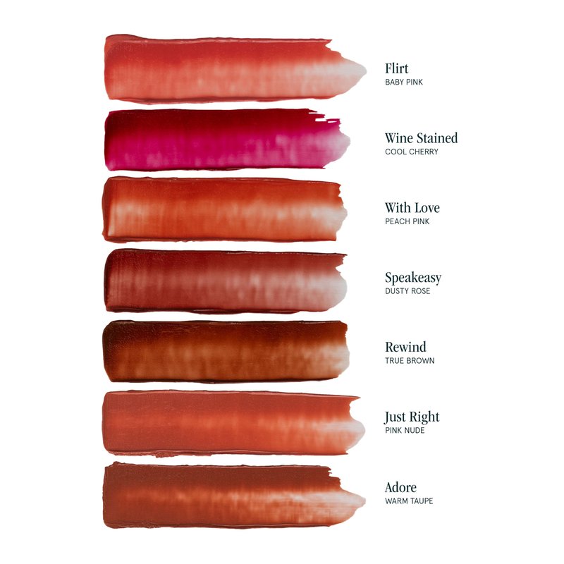 SOSHE Beauty - Ceramide Refillable Lip Silk | Sheer Hydrating, Silky, Buildable Lipstick | Ceramides, Vitamin E, Shea Butter | Cruelty-Free, Certified Plastic Negative (Just Right - Pink Neutral)