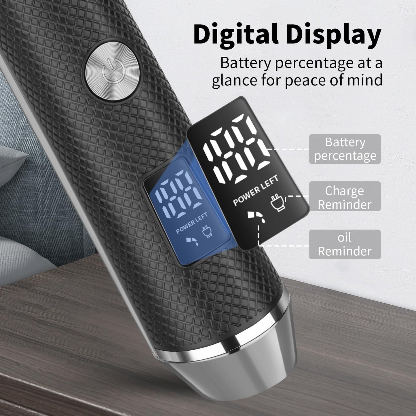 KEMEI Cordless Professional Hair Clippers for Men, Rechargeable Barber Clippers and Trimmers for Cutting, Electric Hair Tools, Gifts for Men