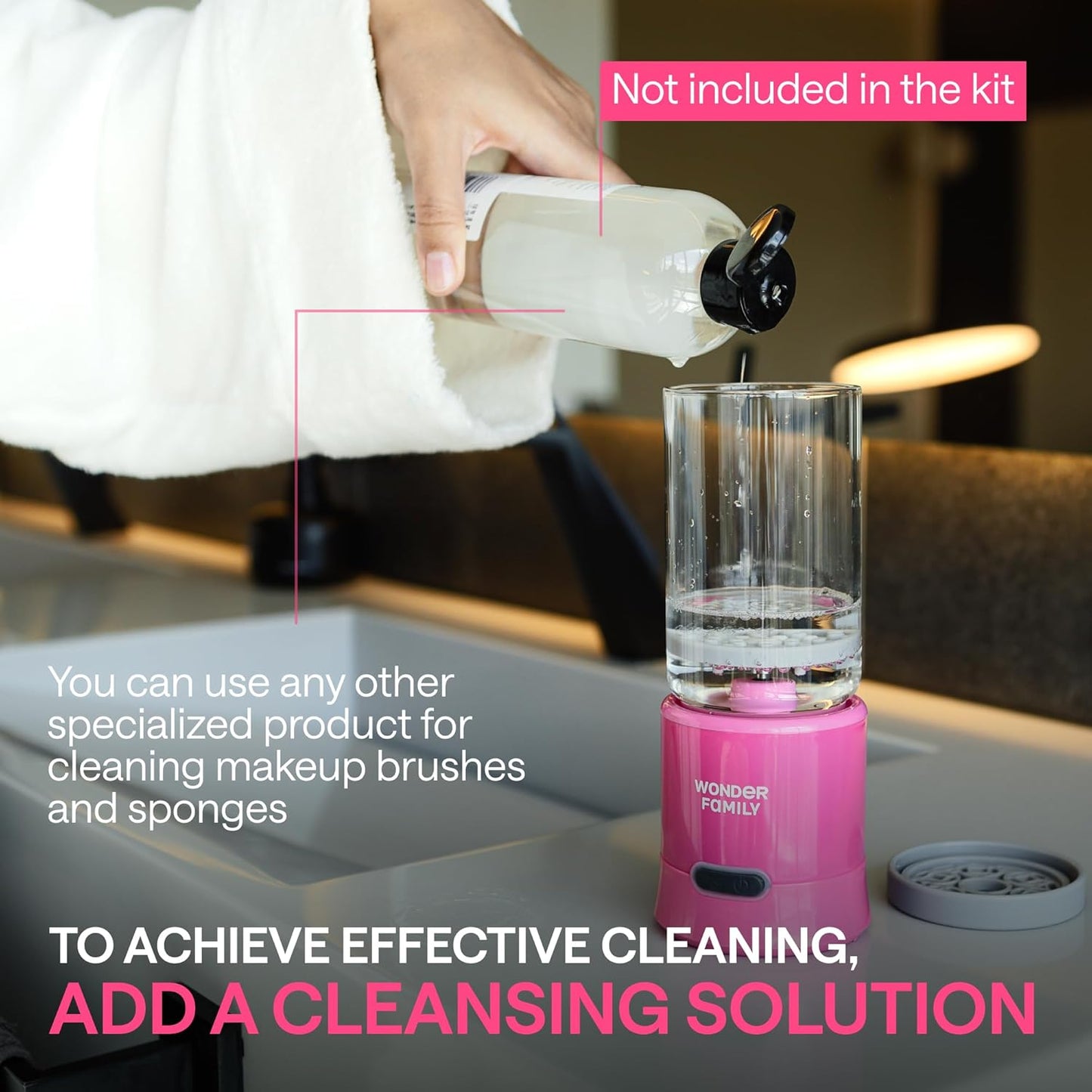 Electric Makeup Brush Cleaner Machine - 2-in-1 Automatic Brush Washer & Dryer | Cleans & Dries Brushes Effortlessly