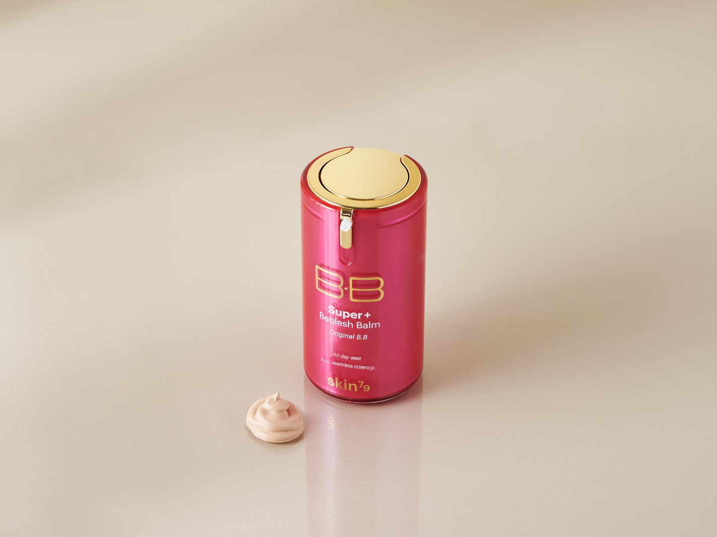 SKIN79 Super Plus Beblesh Balm Pink BB 40g All Day Lasting BB Cream - Made In Korea US exclusive Version K Beauty Flawless Radiant Base Foundation Makeup Blemish Cover Tinted Moisturizer Pink 21 color