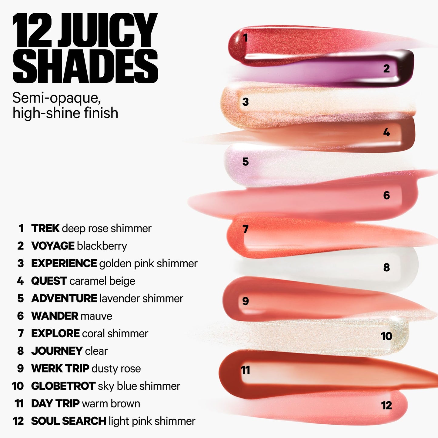 Milk Makeup Odyssey Lip Gloss – Non-Sticky, Hydrating + Sheer-Tinted Gloss with Long-Lasting, High Shine Finish – Vegan Formula Nourishes with Jojoba Oil – Werk Trip (Dusty Rose), 0.2oz